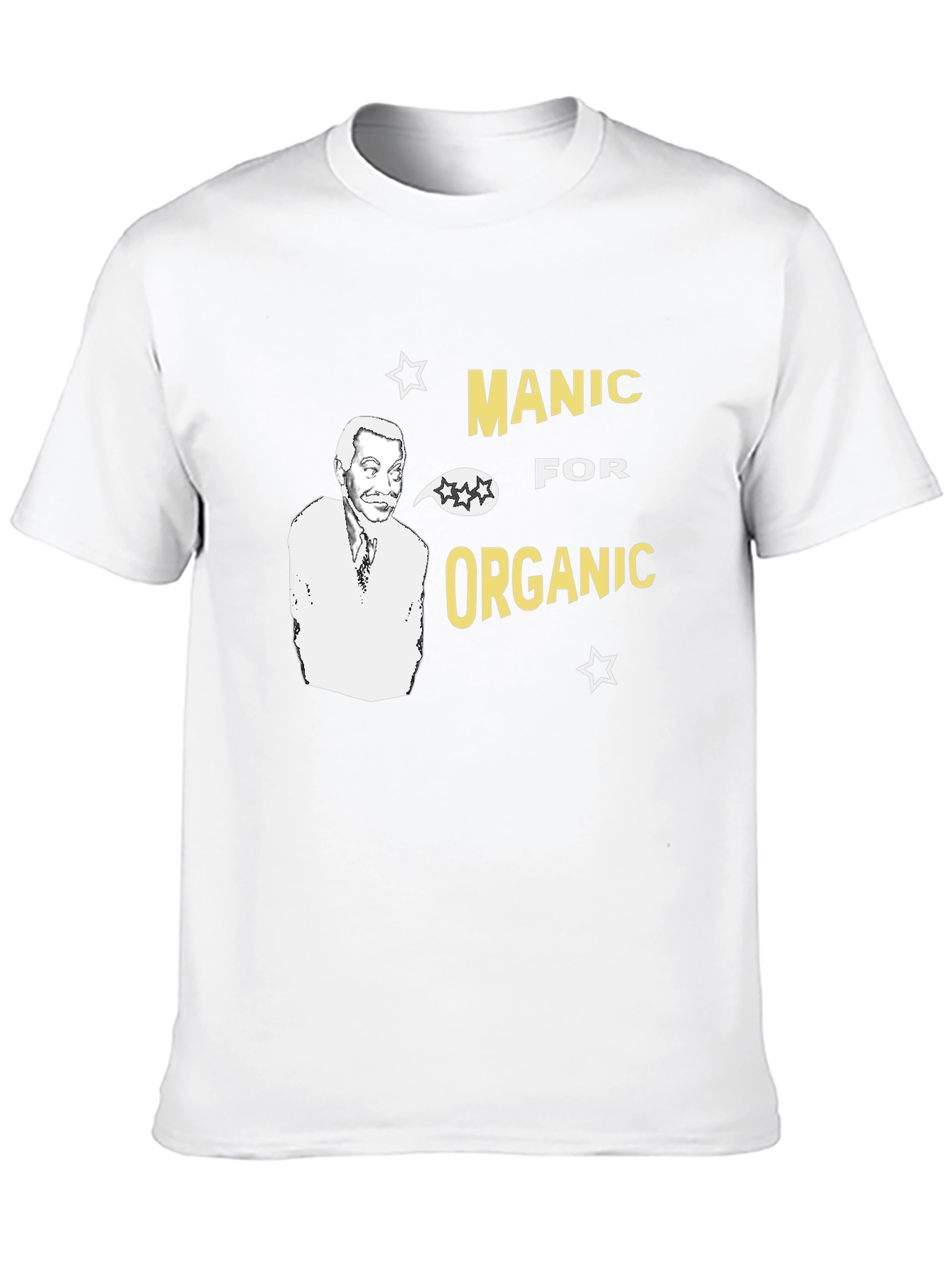 Manic For Organic Black Graphic T-Shirt