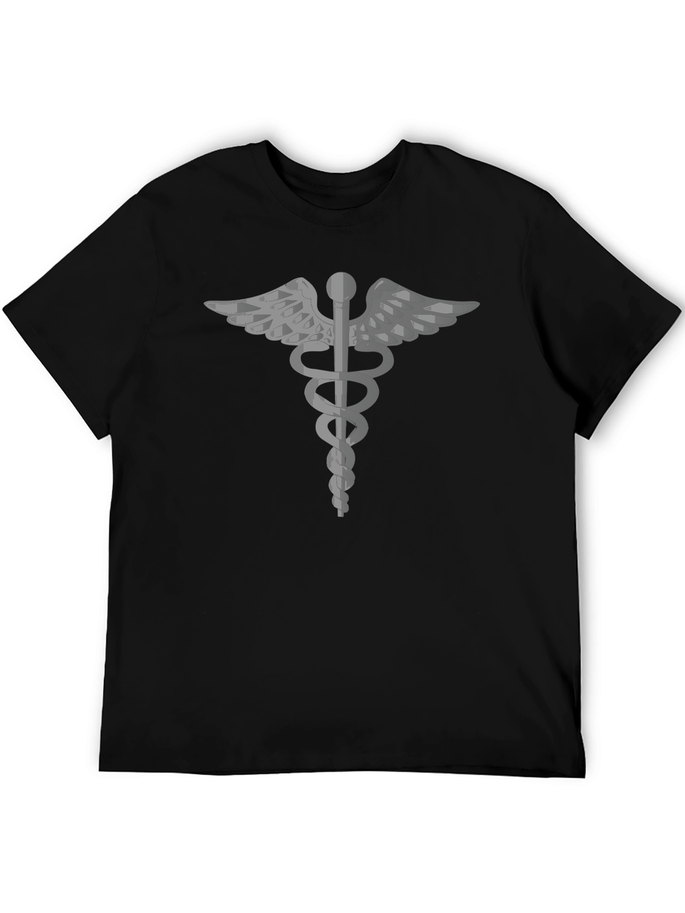 Caduceus Symbol Black T-Shirt