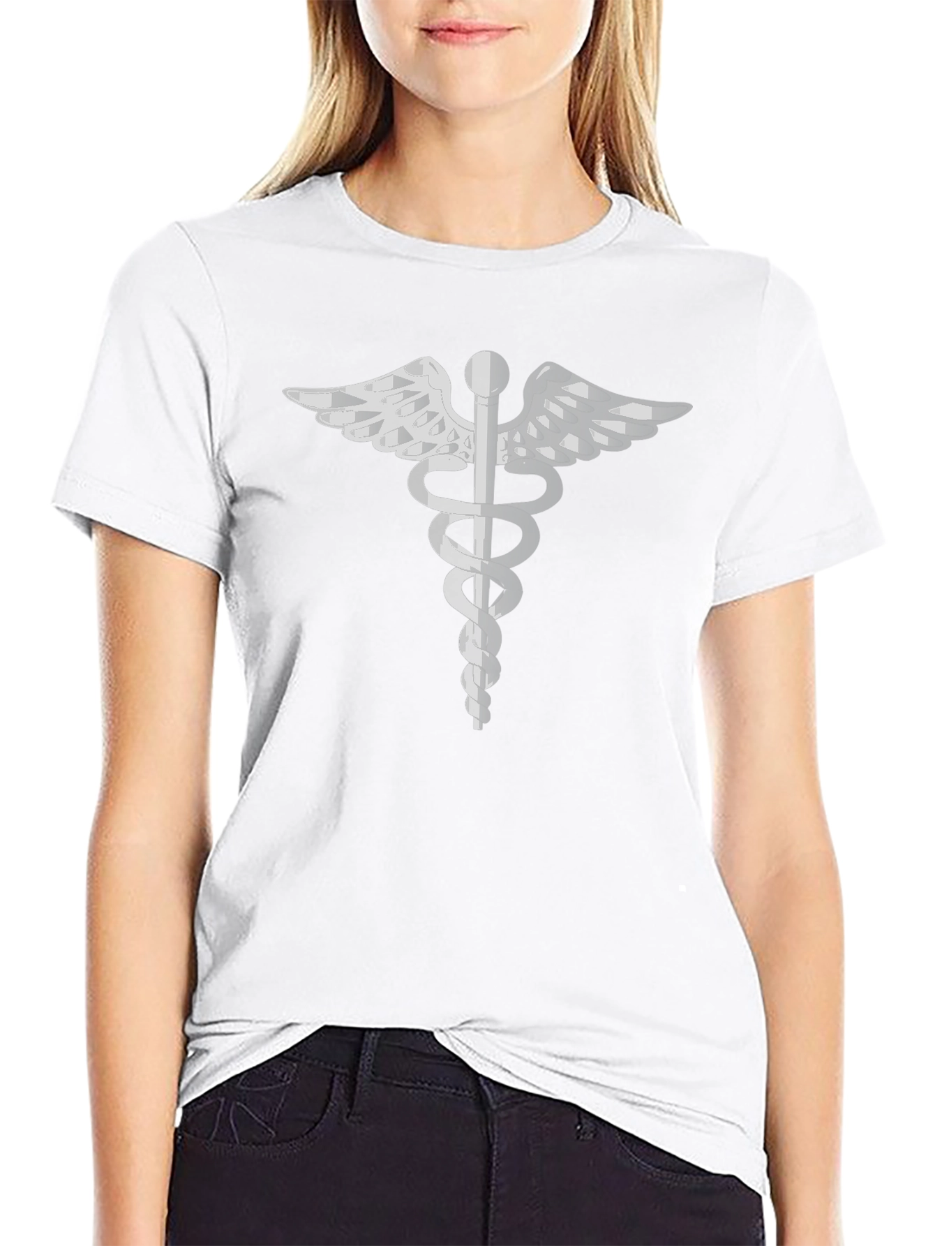 Caduceus Symbol Black T-Shirt