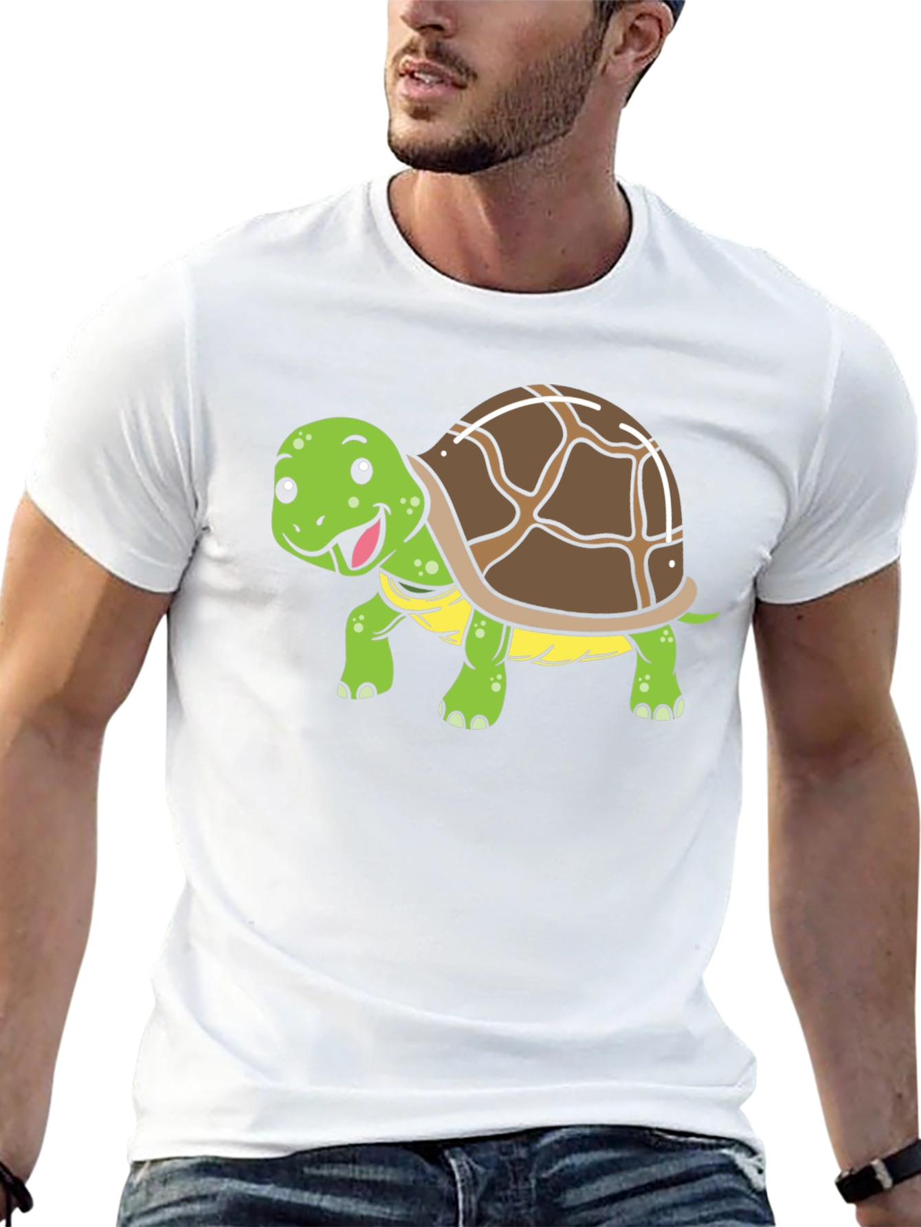 Cute Turtle Graphic T-Shirt
