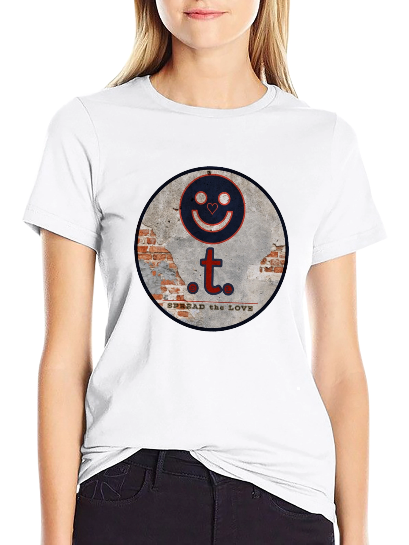Spread the Love Graphic Tee - Stylish Black T-Shirt