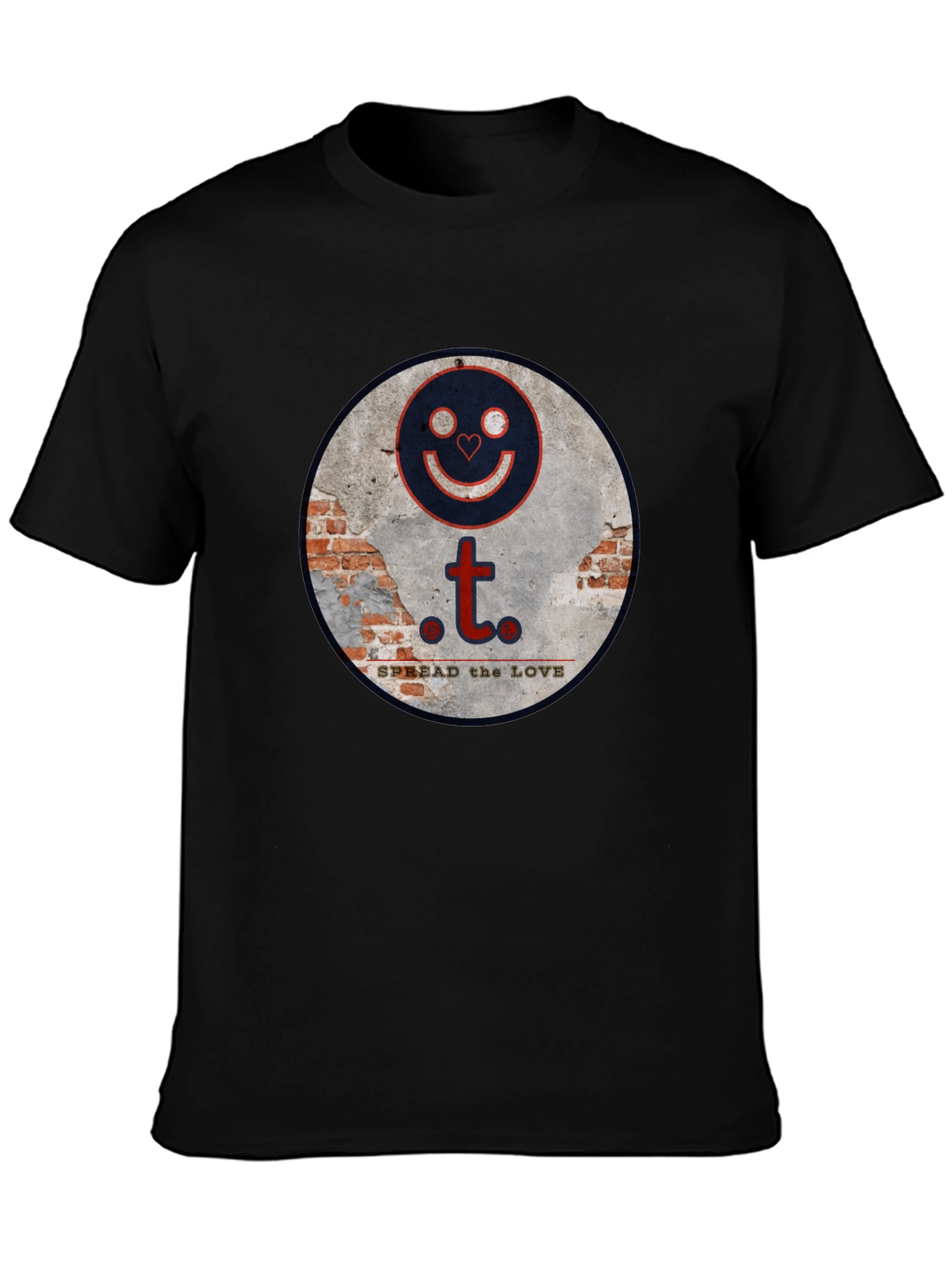 Spread the Love Graphic Tee - Stylish Black T-Shirt