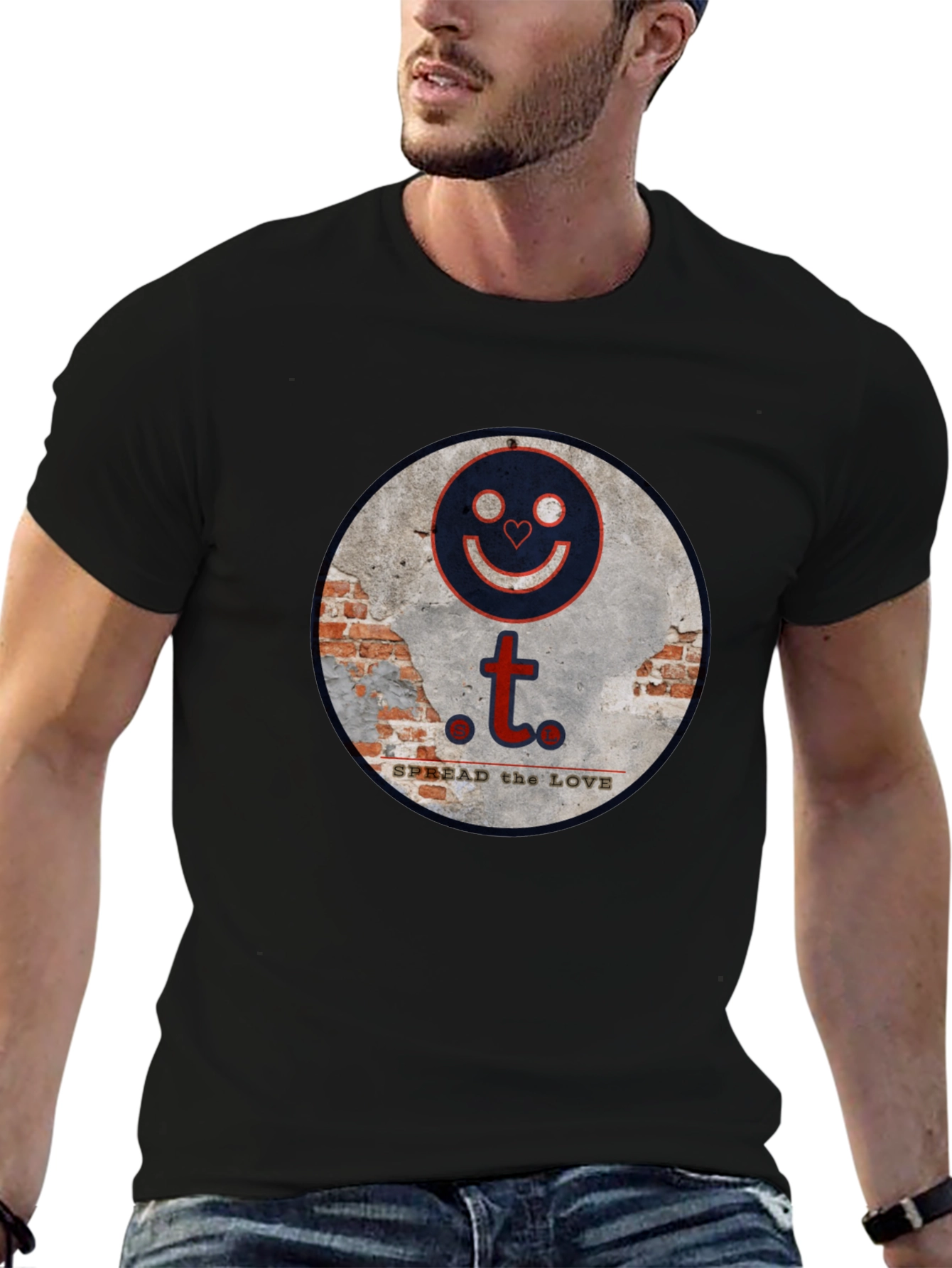Spread the Love Graphic Tee - Stylish Black T-Shirt