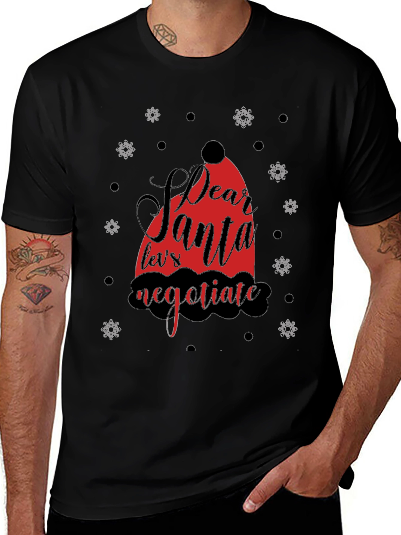 Dear Santa Negotiate Graphic Tee