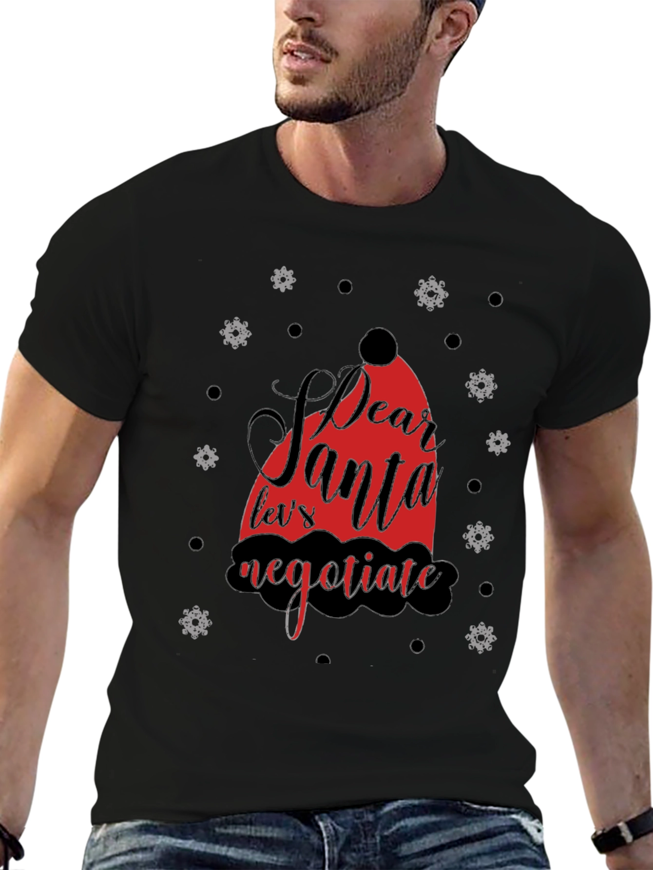 Dear Santa Negotiate Graphic Tee