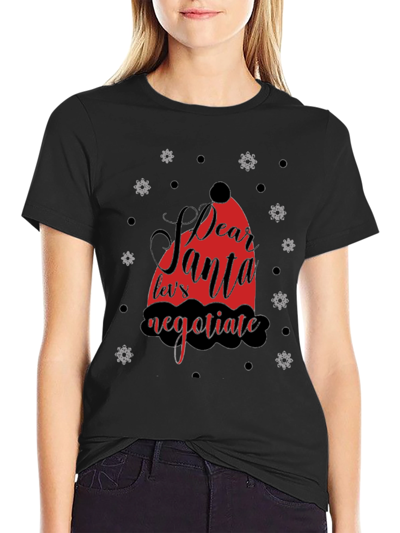 Dear Santa Negotiate Graphic Tee