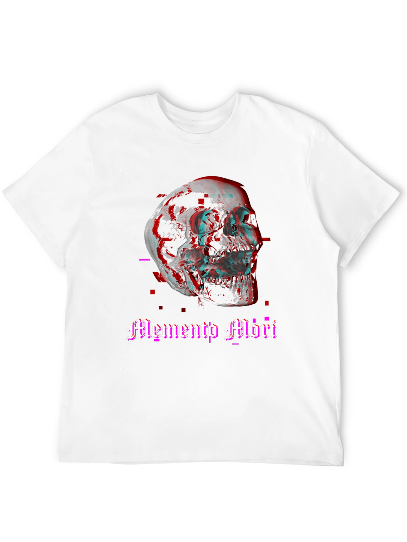 Memento Mori Skull Graphic Tee - Black