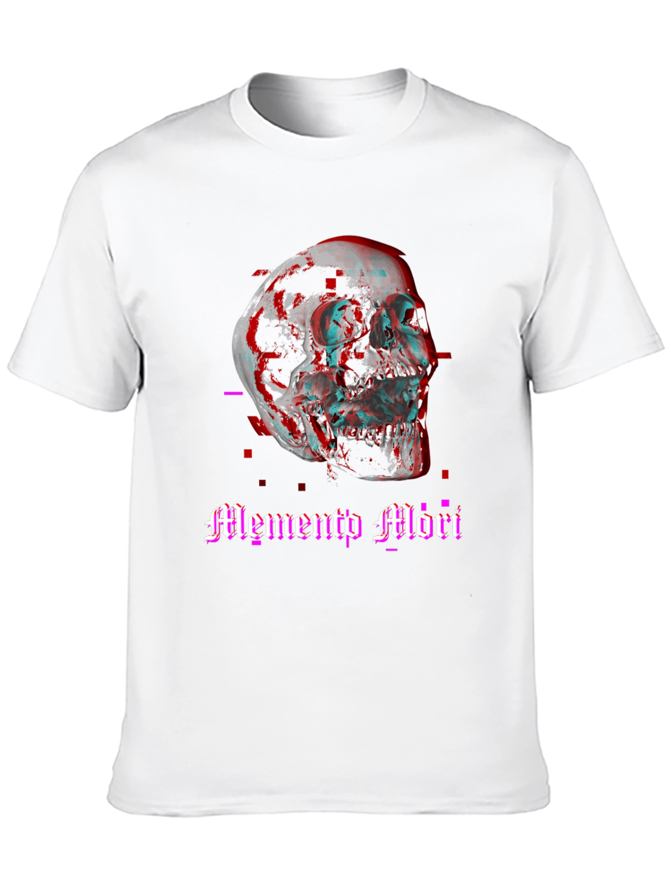 Memento Mori Skull Graphic Tee - Black