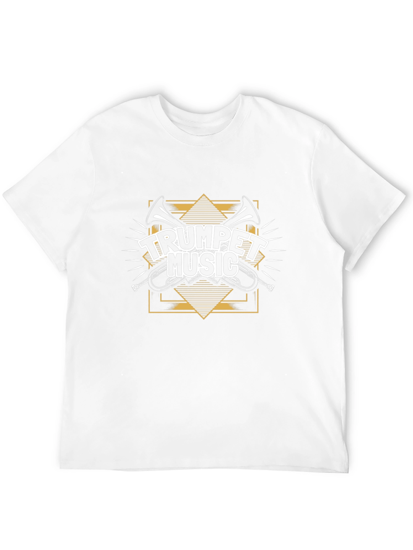 Trumpet Music Graphic Tee - Black