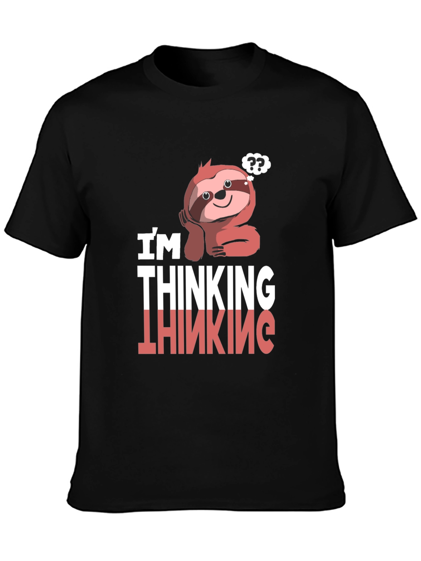 Thinking Sloth Graphic T-Shirt