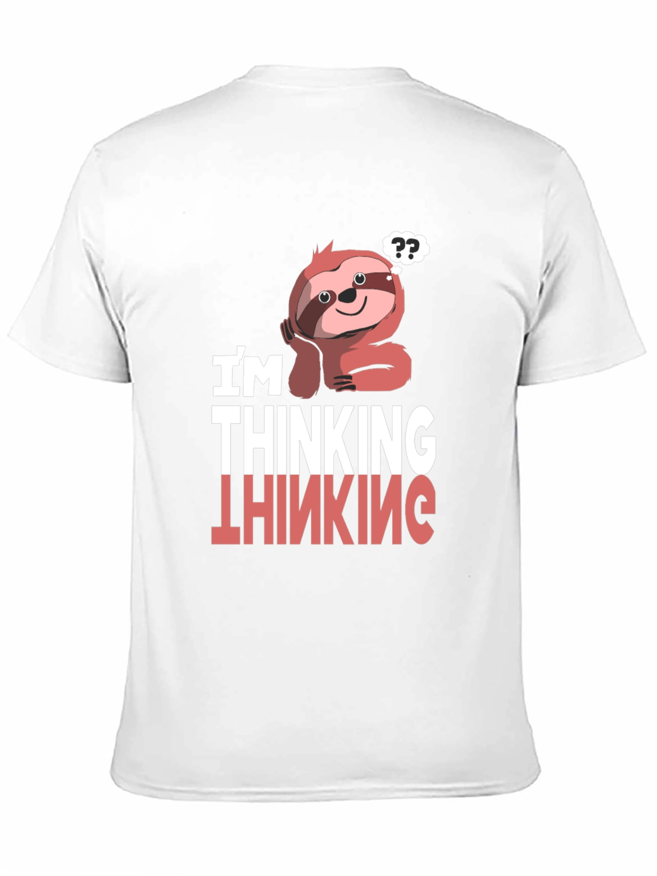 Thinking Sloth Graphic T-Shirt