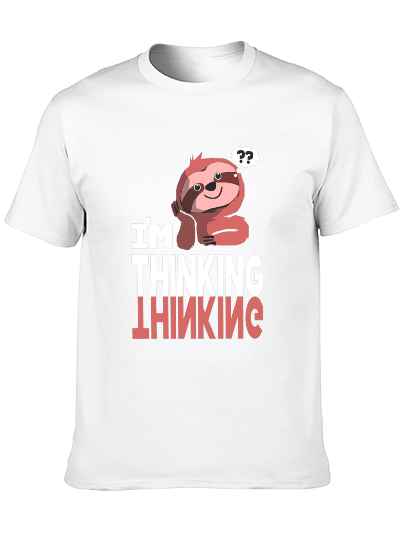 Thinking Sloth Graphic T-Shirt