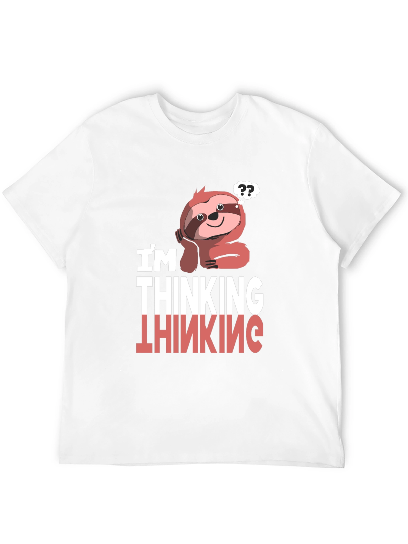 Thinking Sloth Graphic T-Shirt