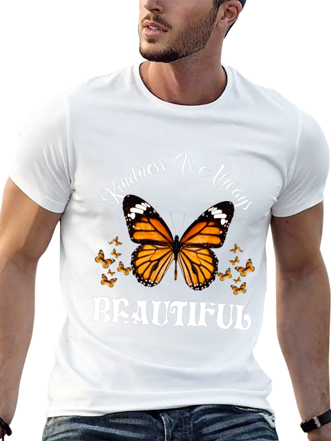 Kindness Is Always Beautiful Butterfly Graphic Tee