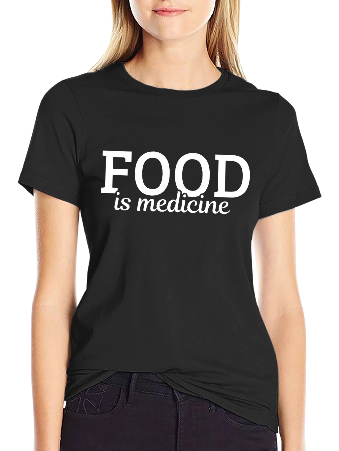 Food is Medicine Black Graphic Tee