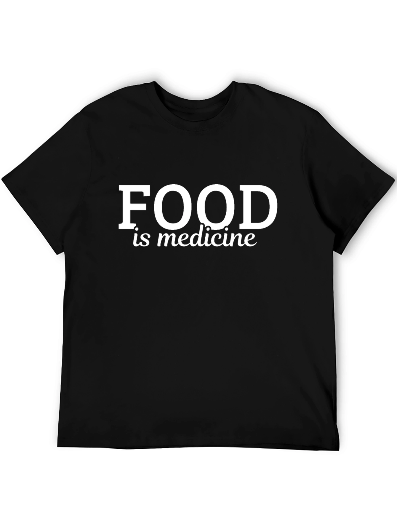 Food is Medicine Black Graphic Tee
