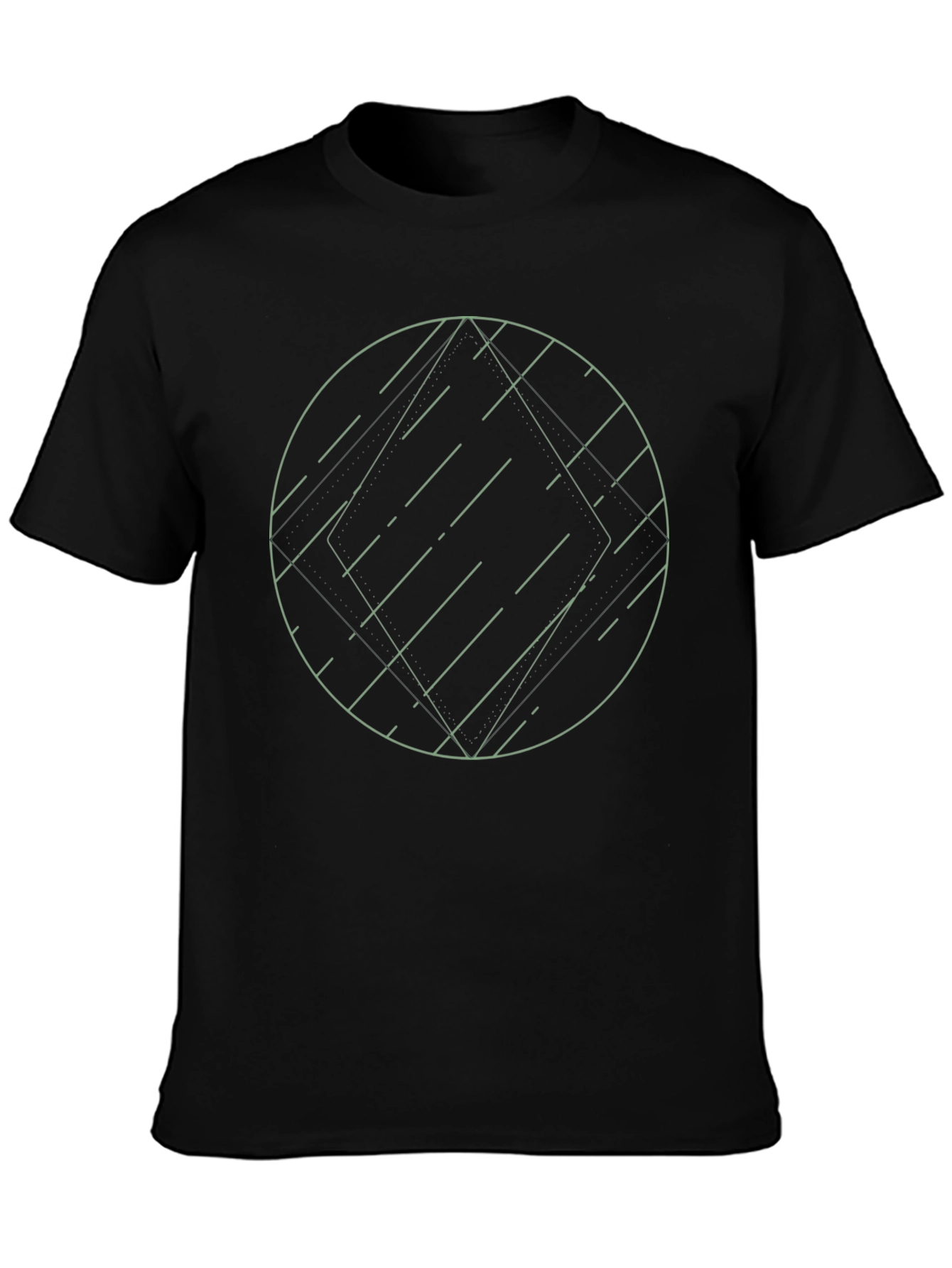 Geometric Graphic Tee - Modern Minimalist Design