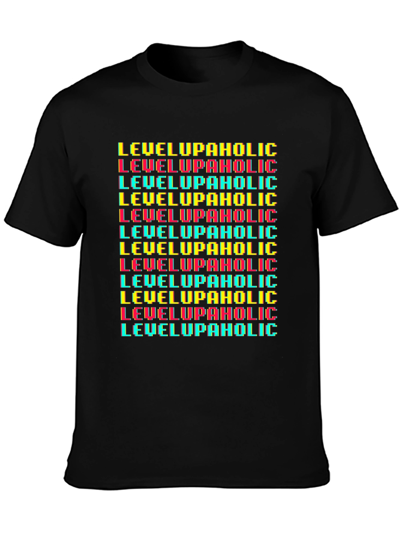 Level Up Gaming Tee - Classic Pixel Design
