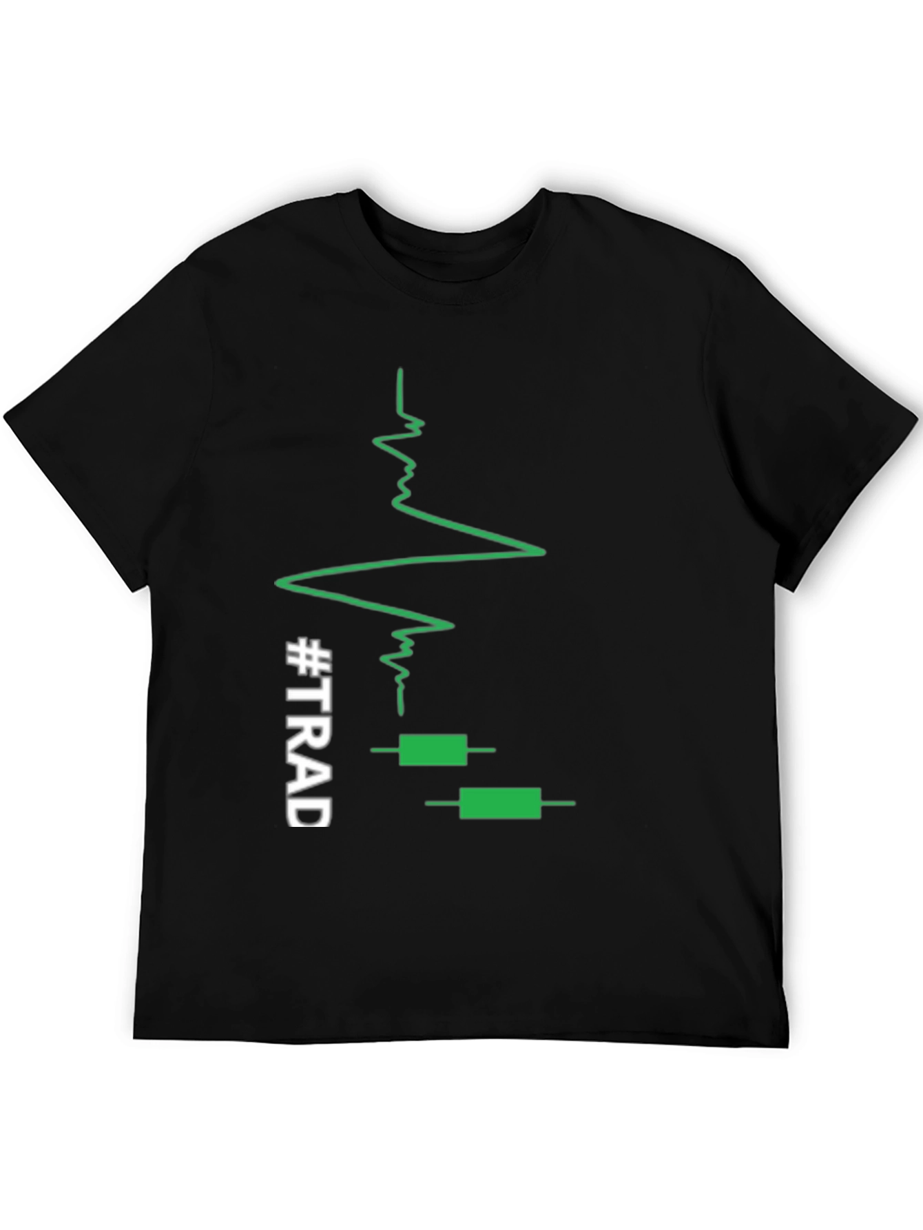 Traders Heartbeat Black T-Shirt