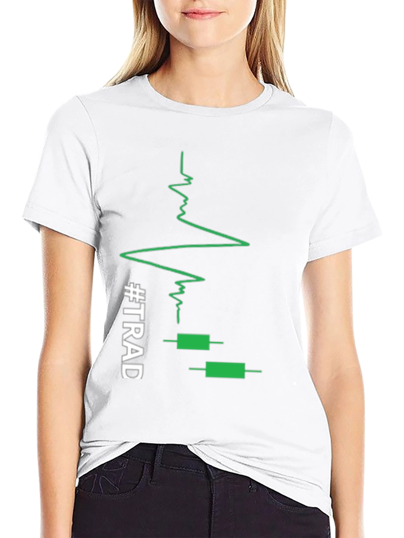 Traders Heartbeat Black T-Shirt