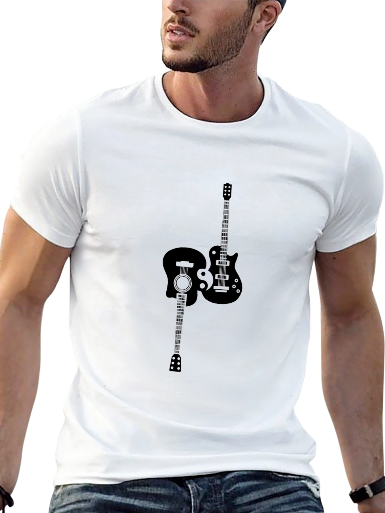 Guitar Graphic Black Tee