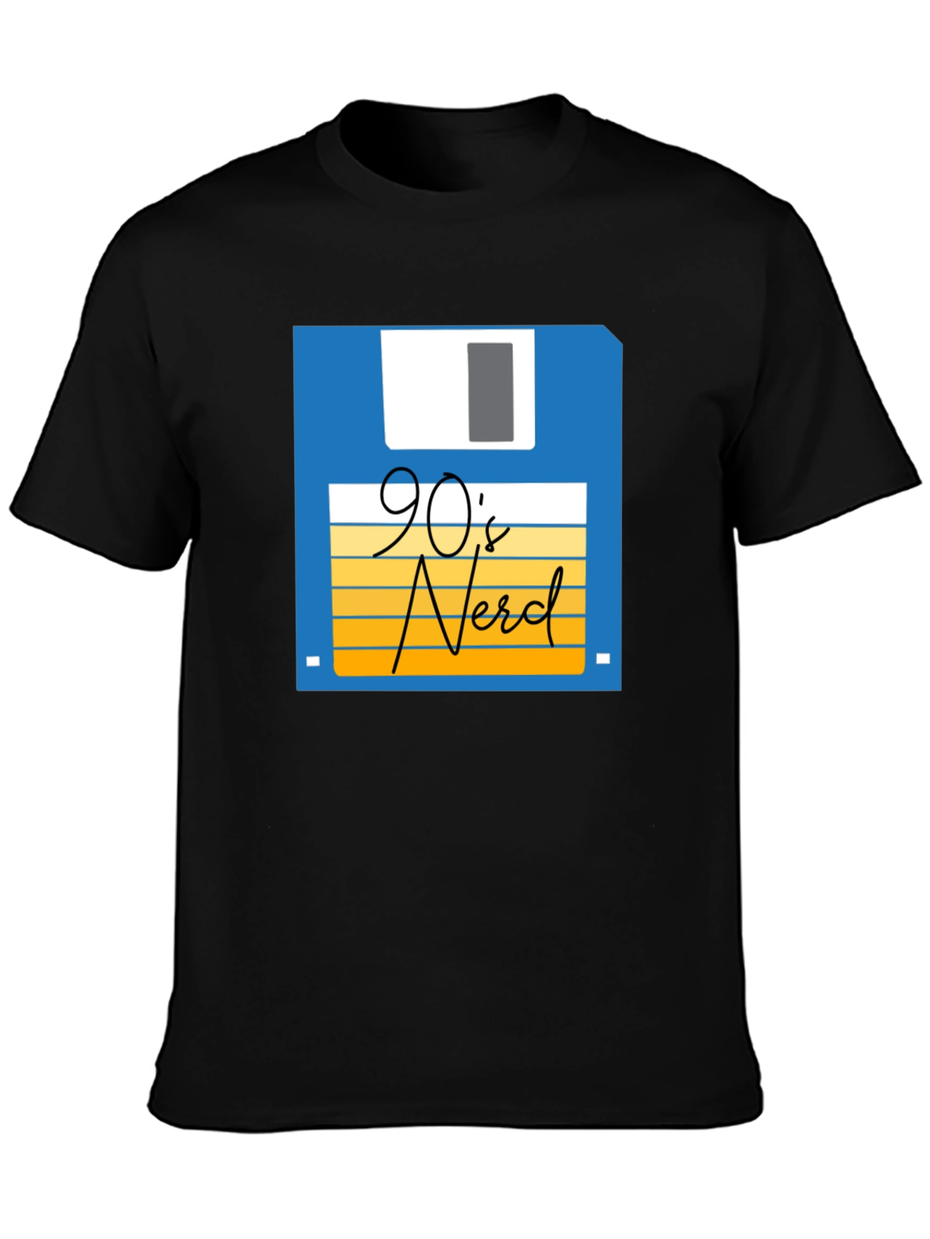 90s Nerd T-Shirt - Retro Floppy Disk Design