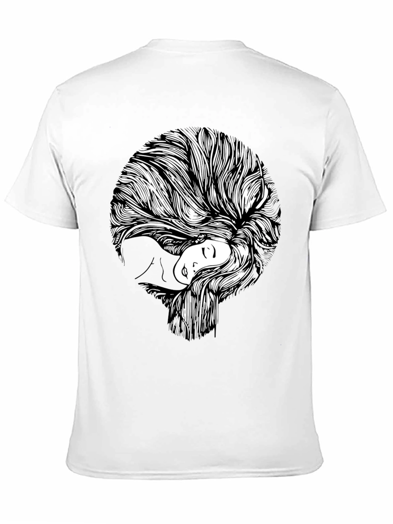 Abstract Woman Graphic Print T-Shirt