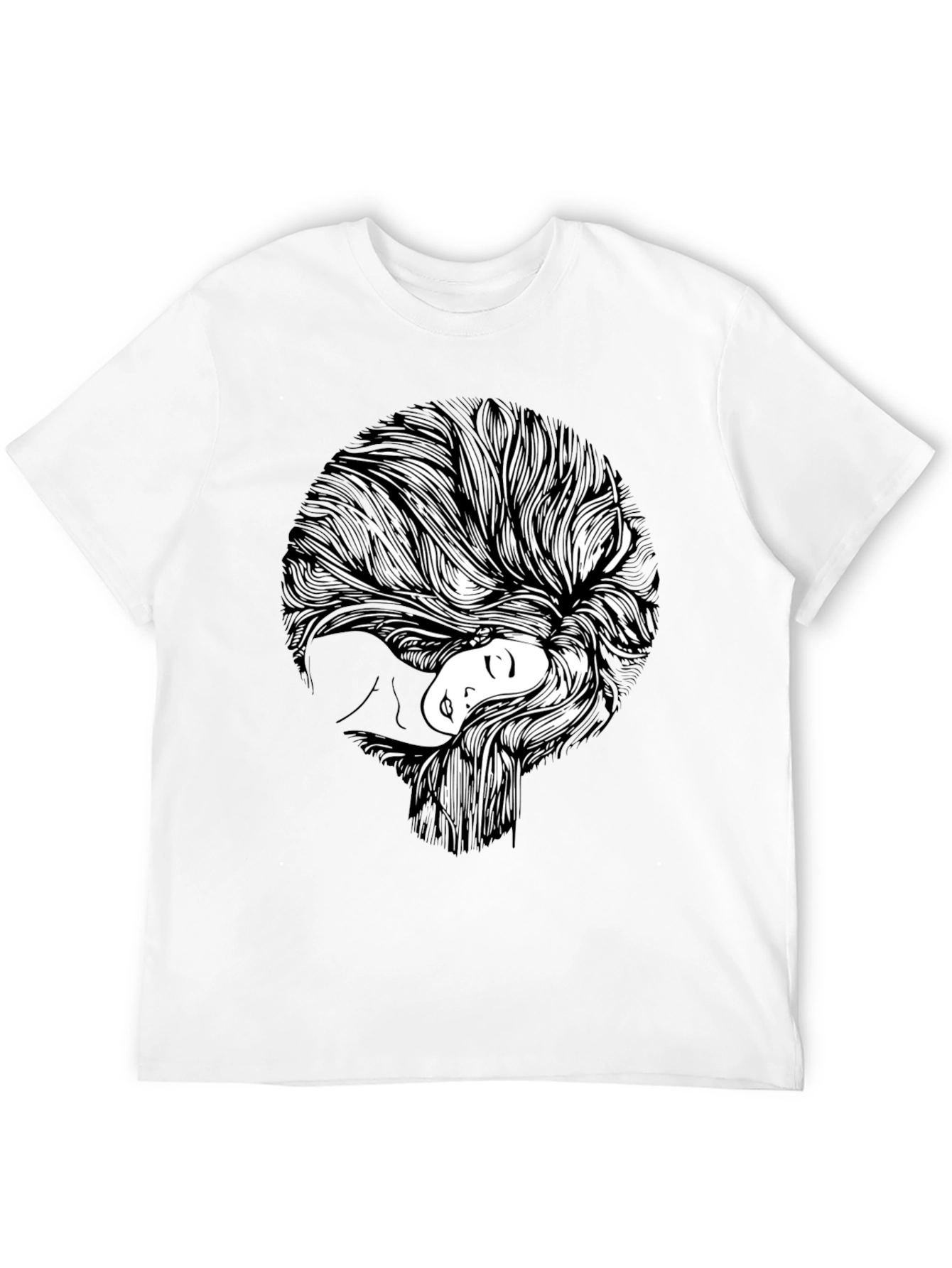 Abstract Woman Graphic Print T-Shirt