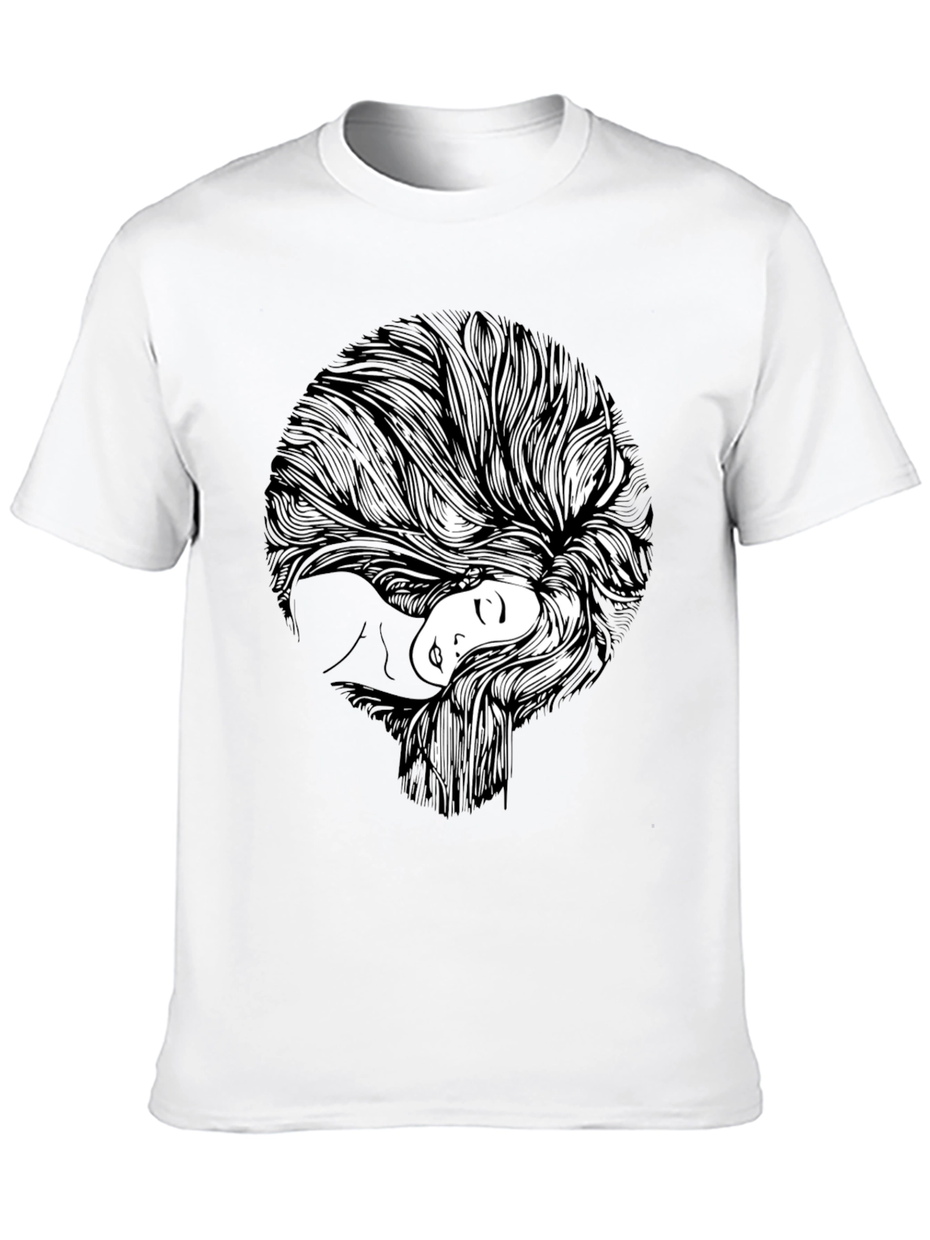 Abstract Woman Graphic Print T-Shirt