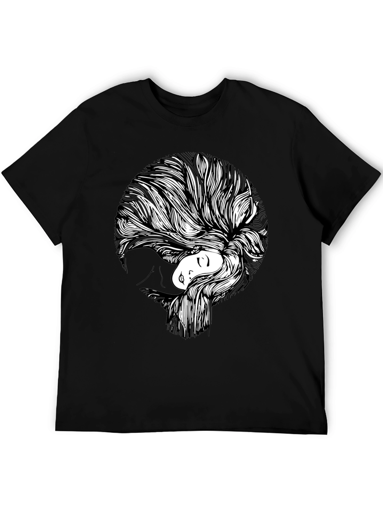 Abstract Woman Graphic Print T-Shirt