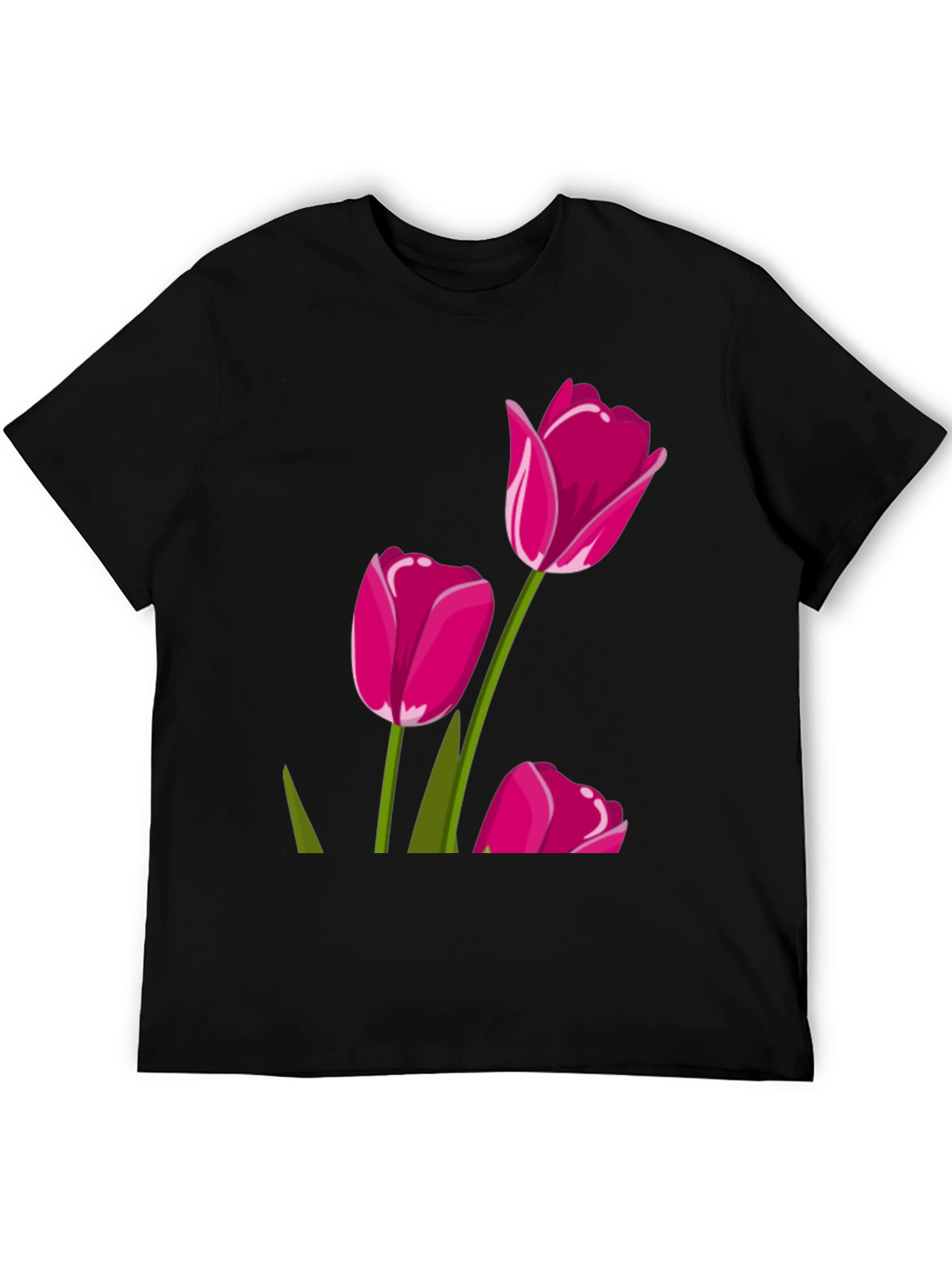 Tulip Graphic Tee - Stylish Floral Design