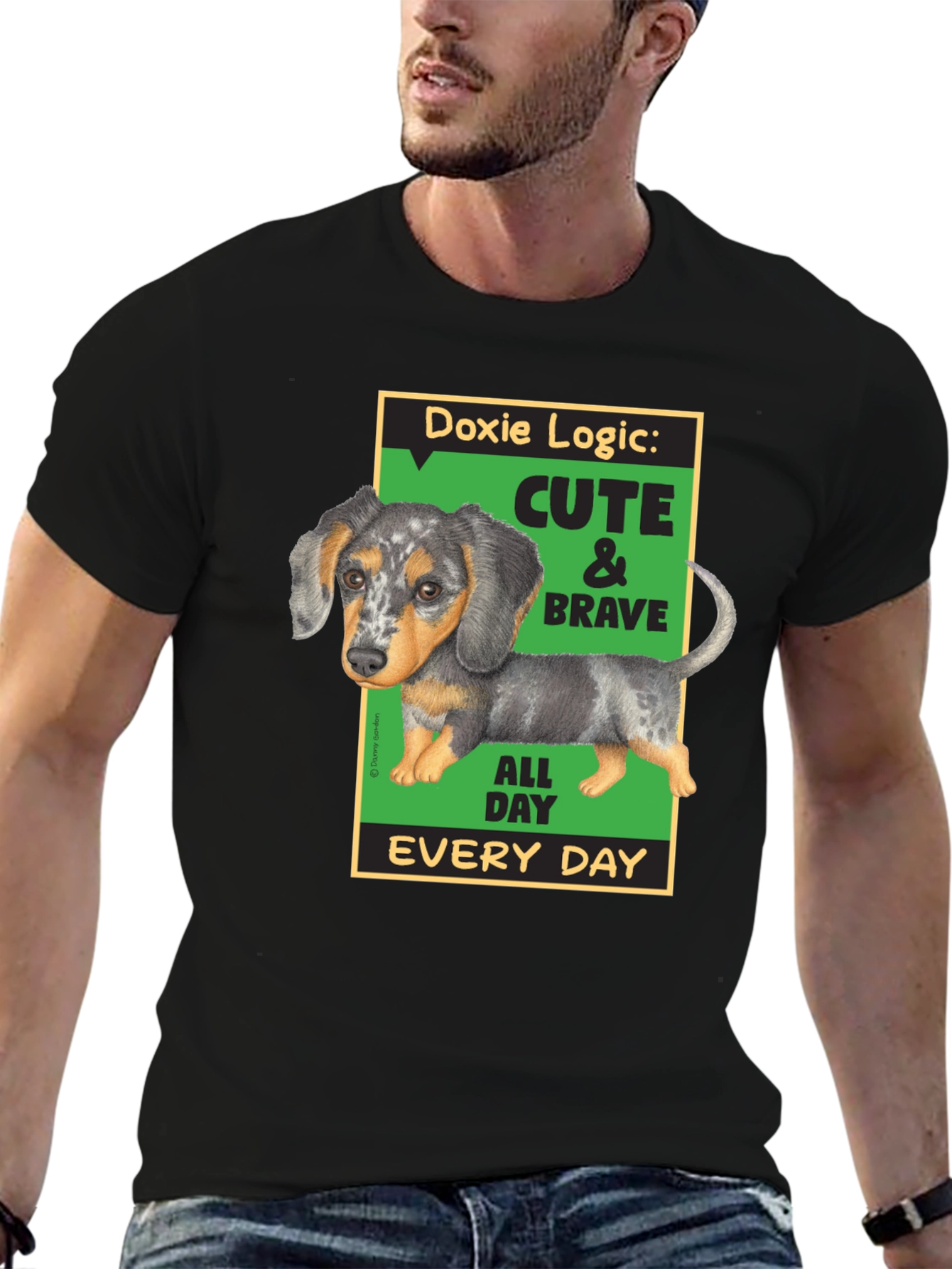 Doxie Logic Cute & Brave T-Shirt
