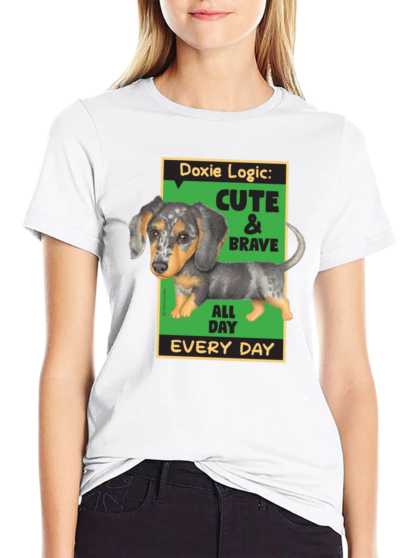 Doxie Logic Cute & Brave T-Shirt