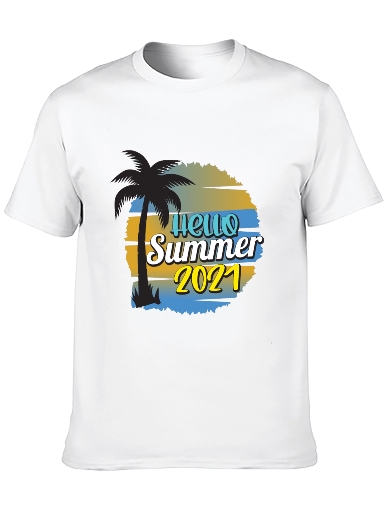 Hello Summer 2021 Black T-Shirt