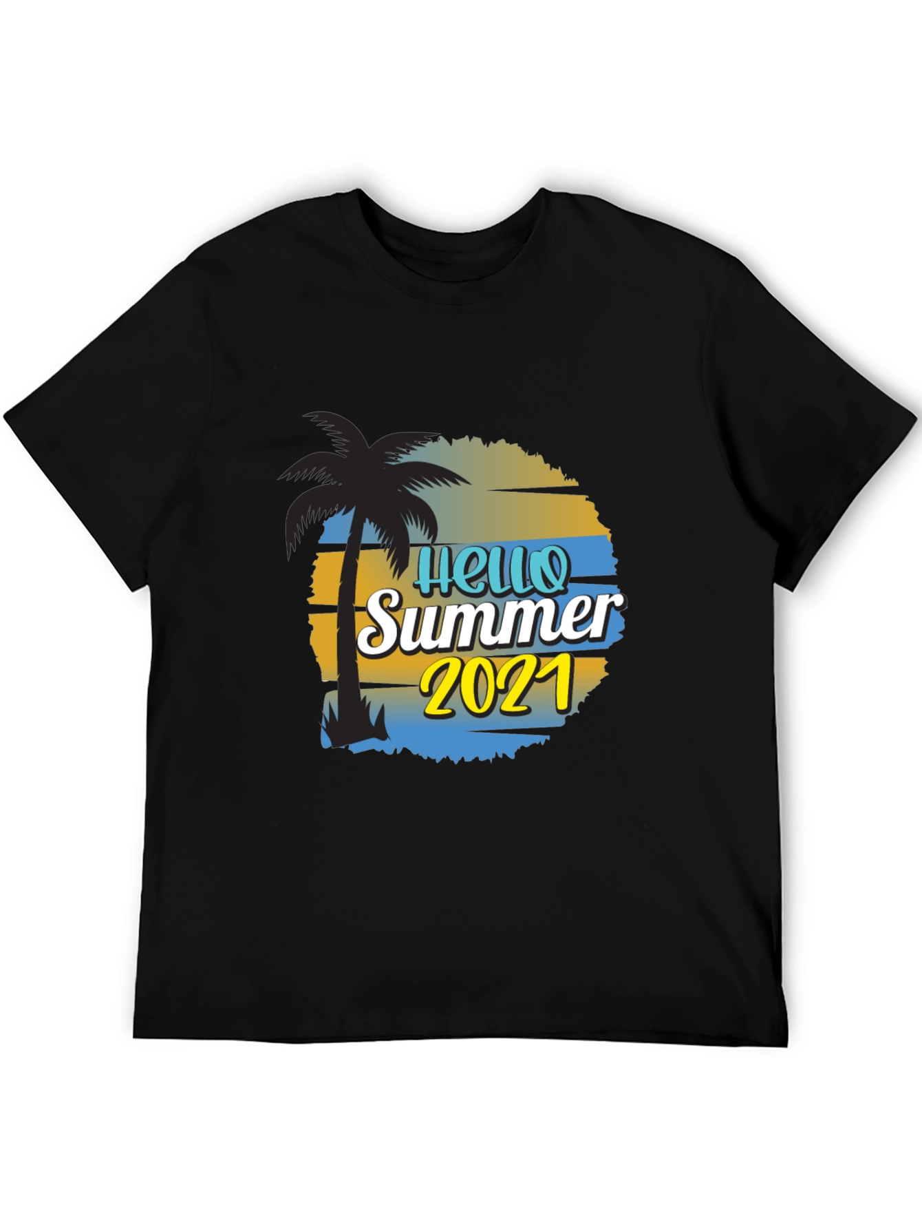 Hello Summer 2021 Black T-Shirt