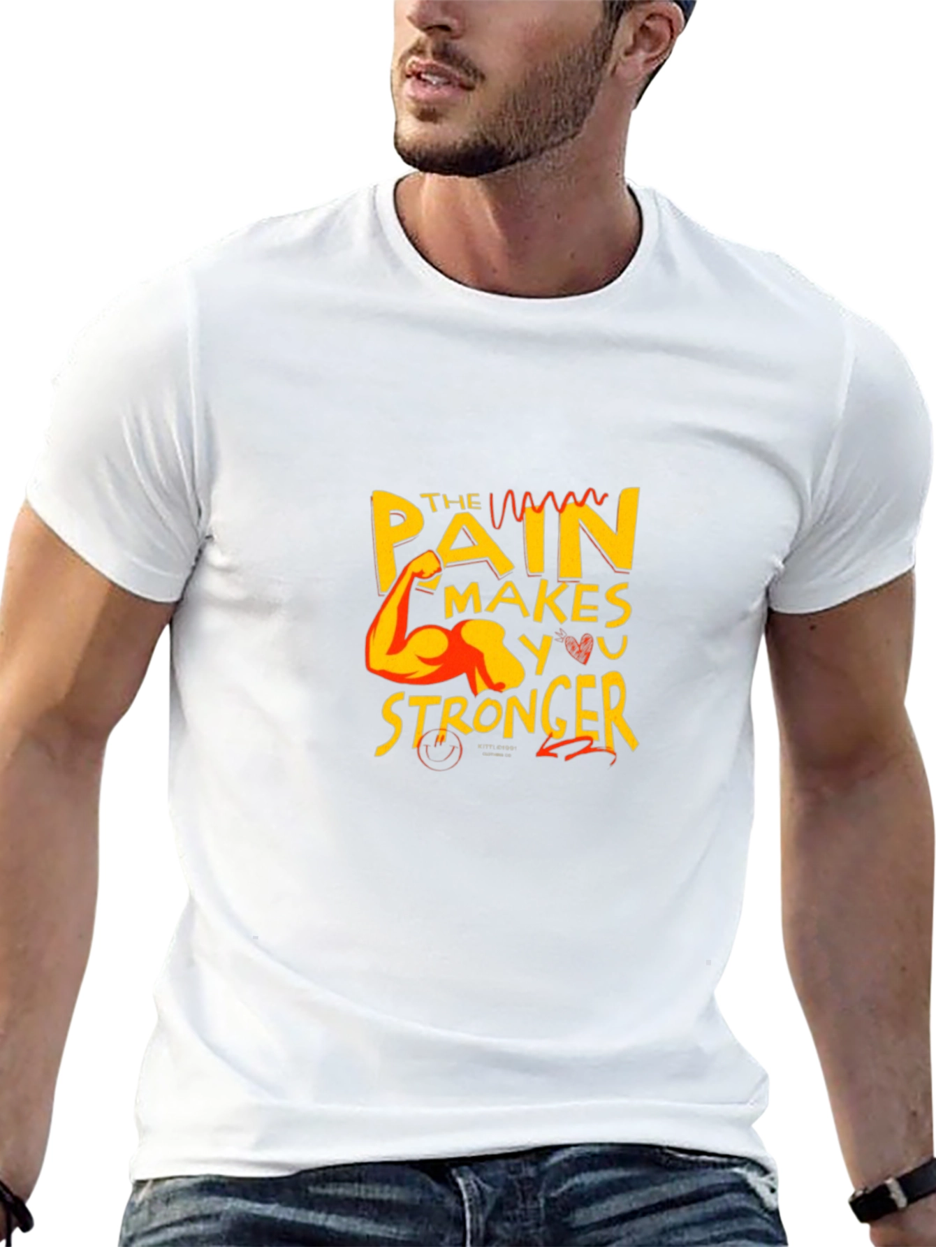 Motivational Graphic Tee: Pain Makes You Stronger