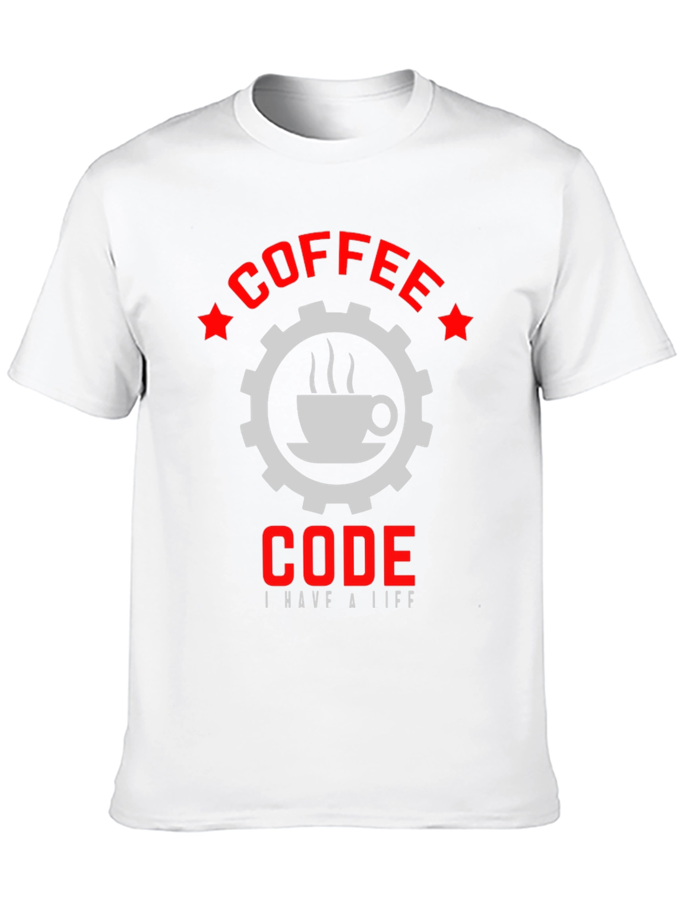 Coffee Code Graphic T-Shirt - Black