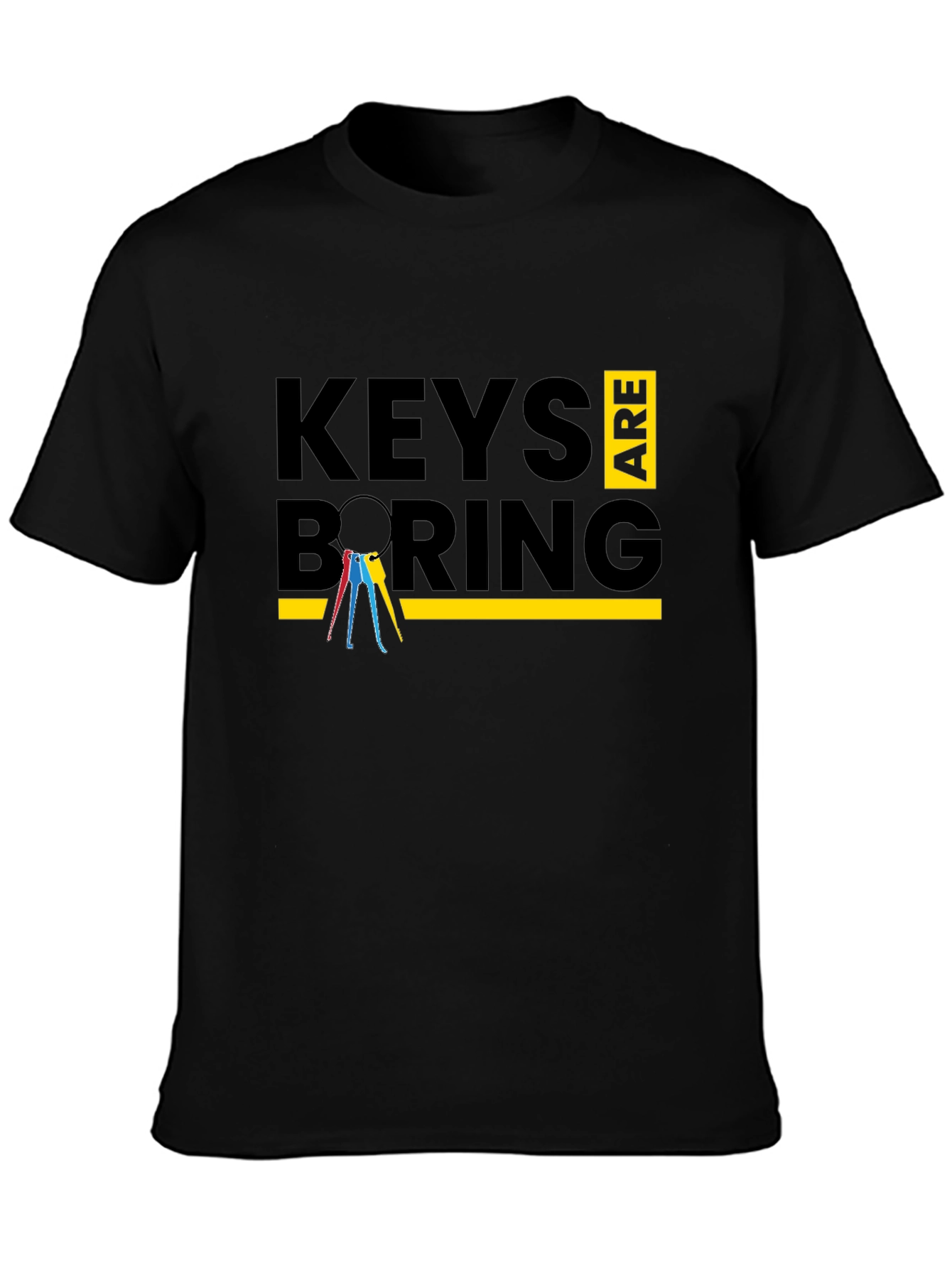 Keys Are Boring Graphic T-Shirt