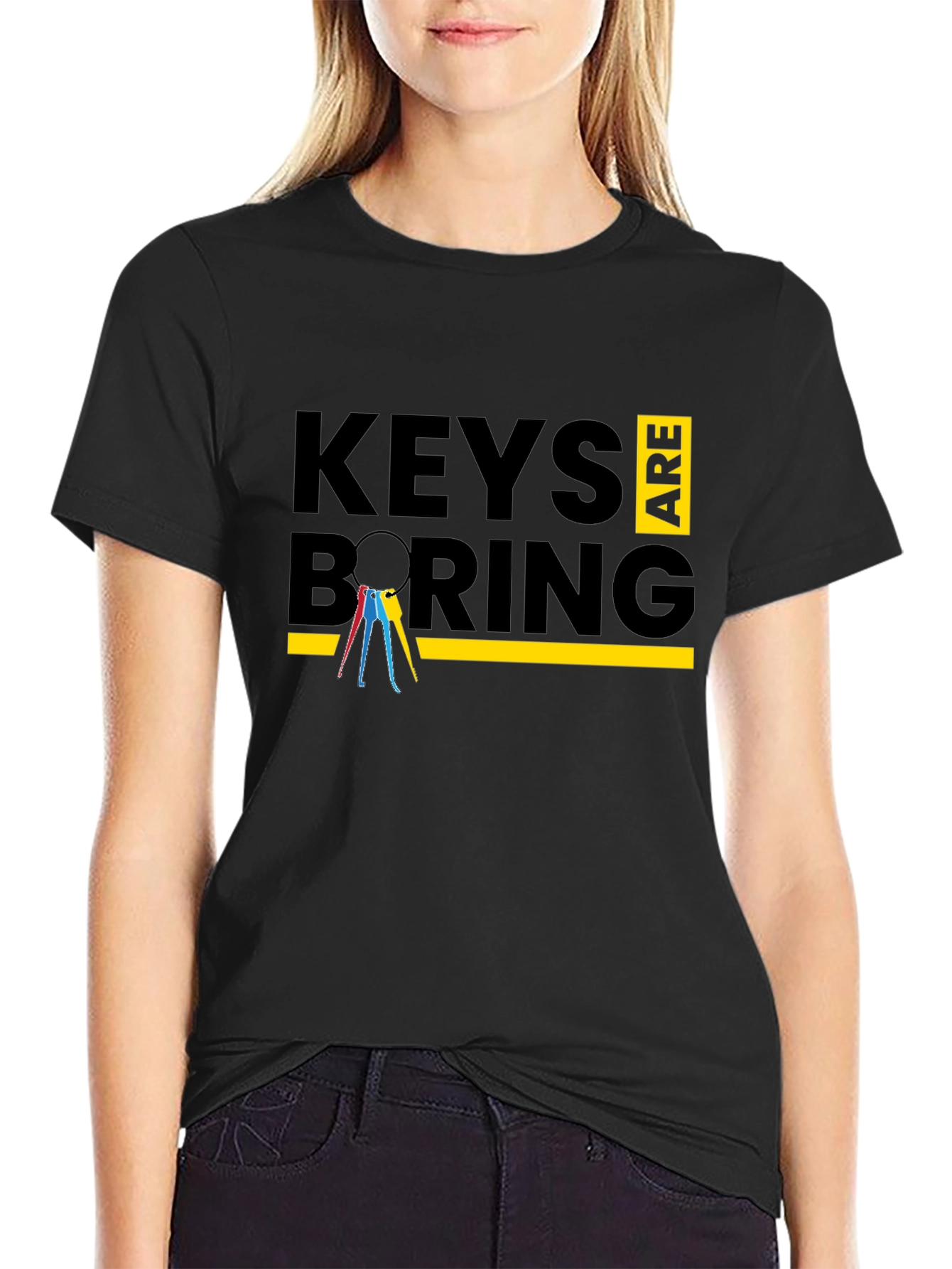 Keys Are Boring Graphic T-Shirt