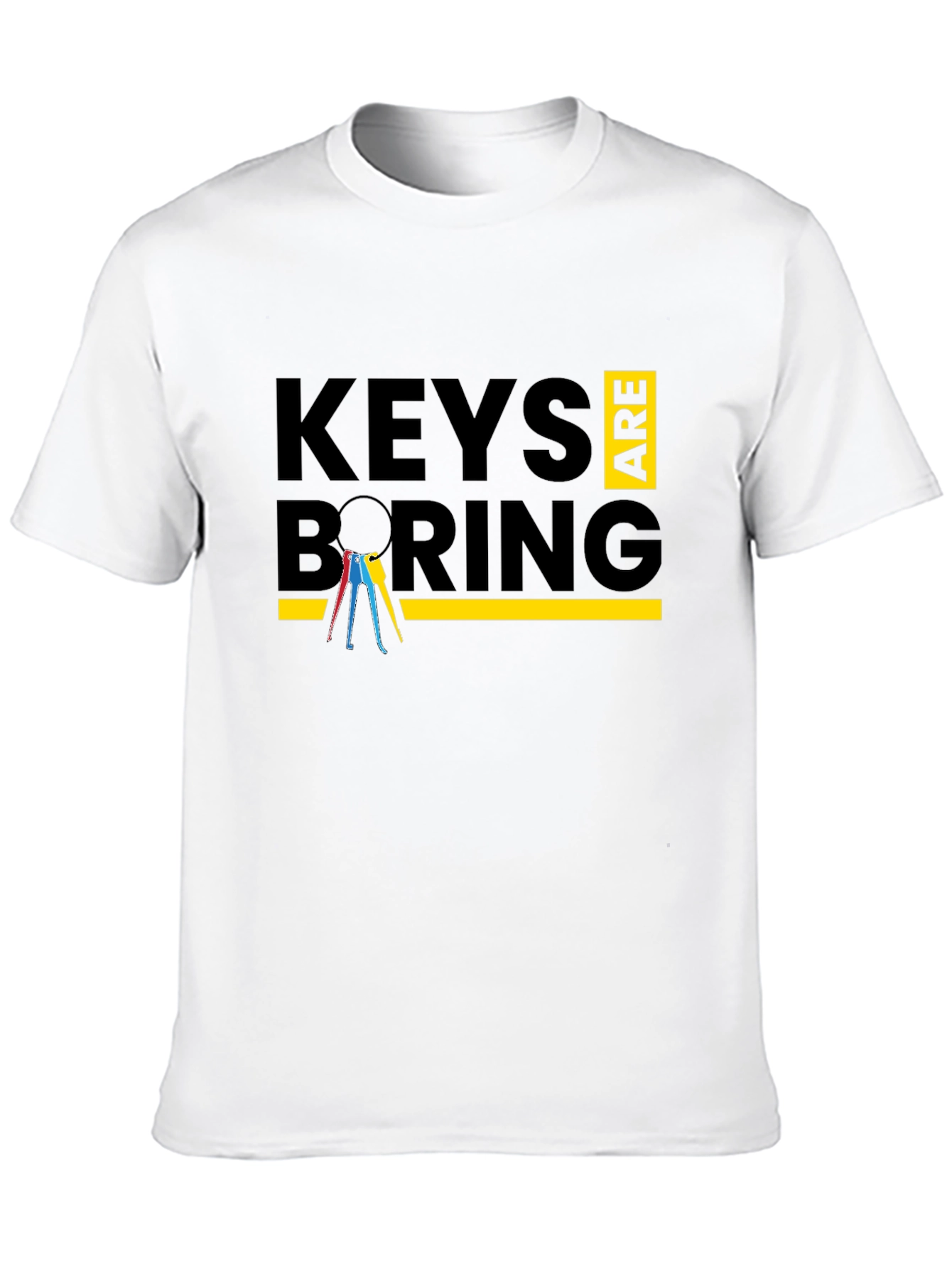 Keys Are Boring Graphic T-Shirt