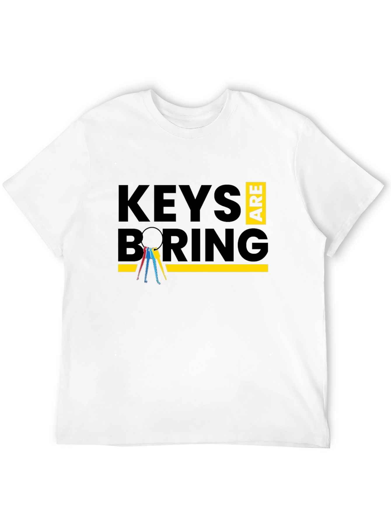 Keys Are Boring Graphic T-Shirt
