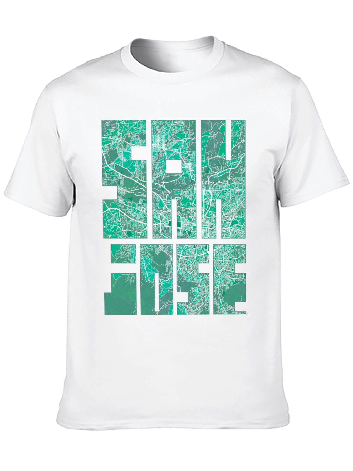 San Jose Map Graphic Tee - Black