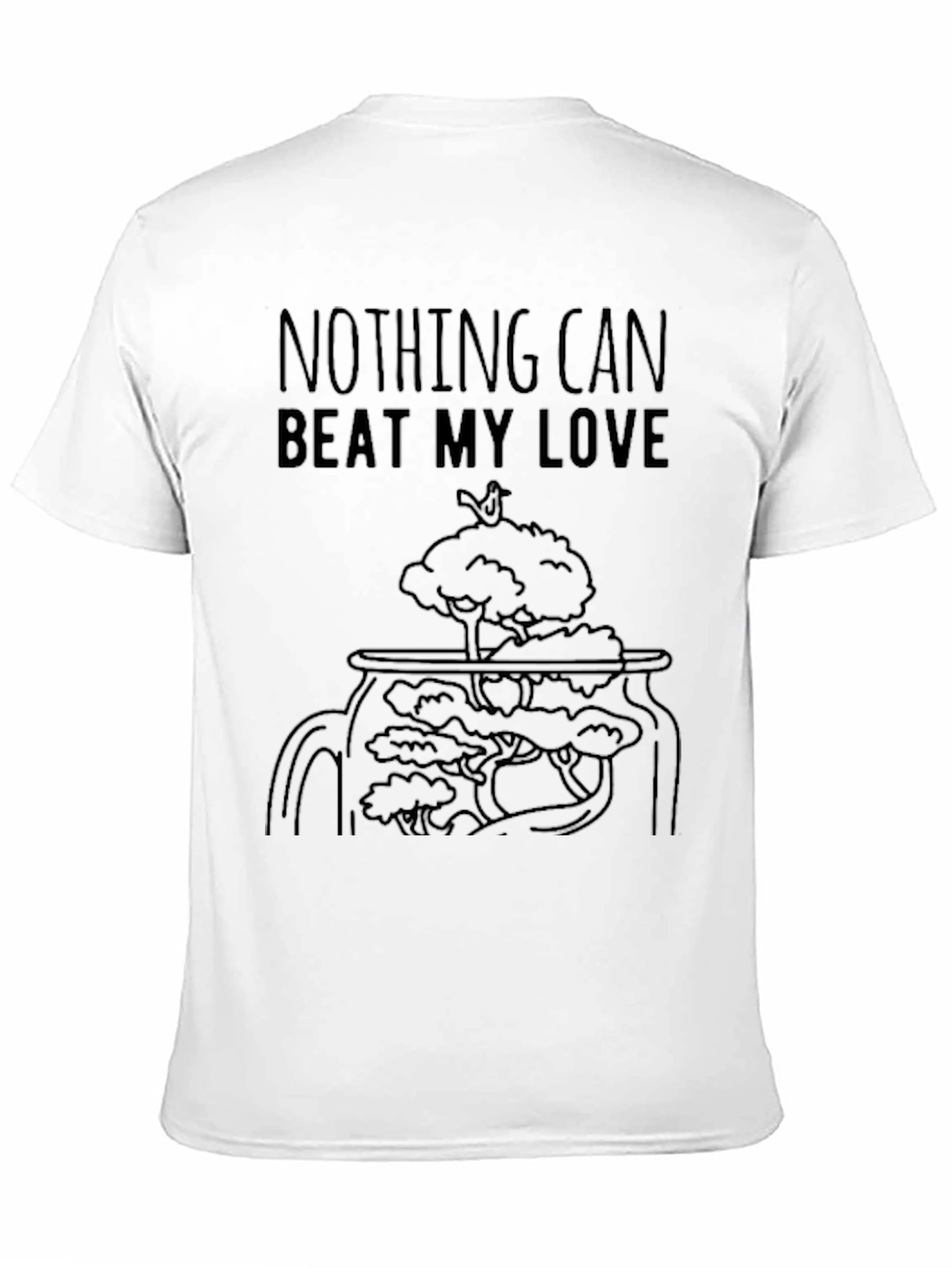 Nothing Can Beat My Love Black Graphic Tee