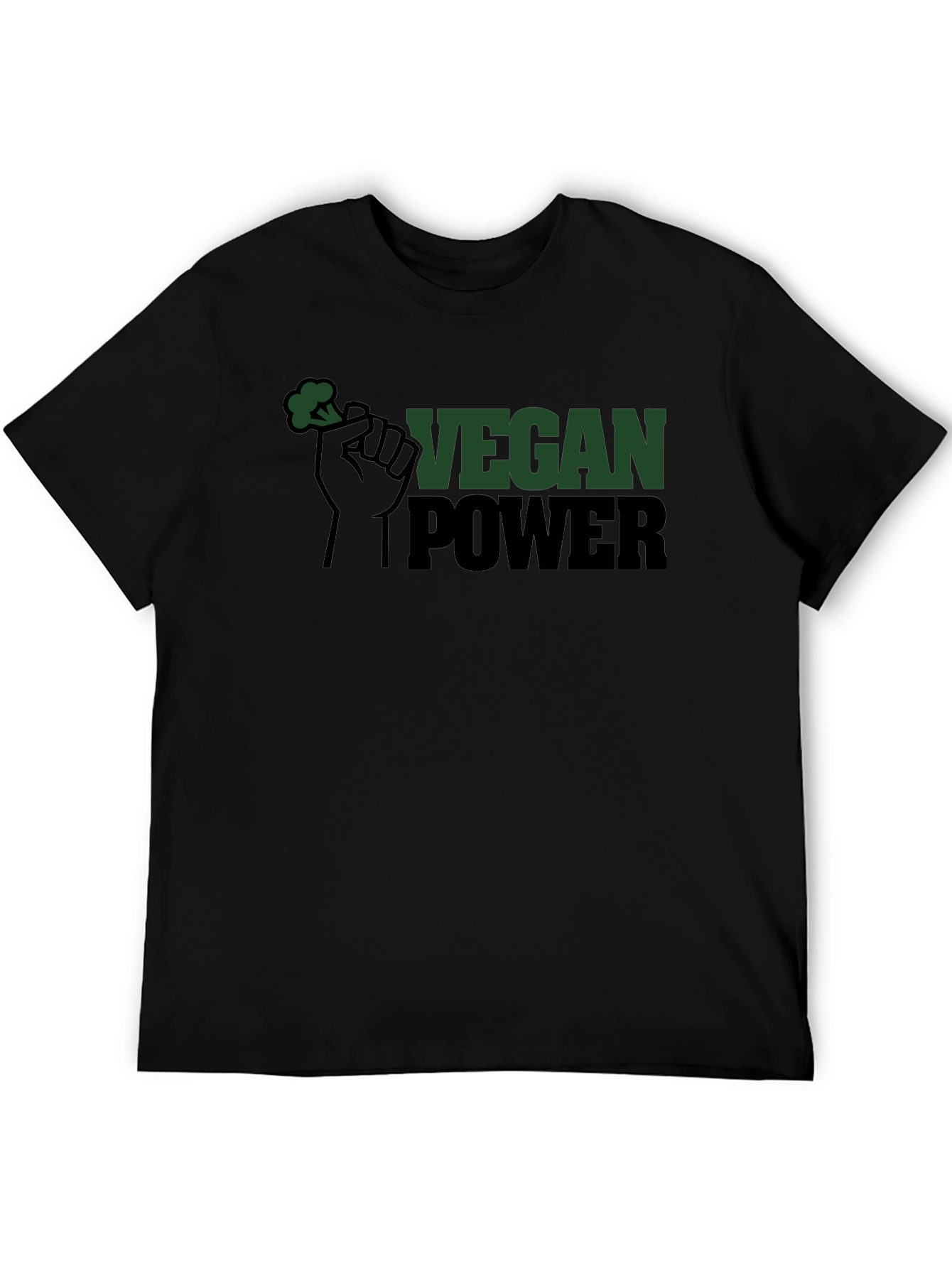 Vegan Power Tee - Broccoli Fist Graphic