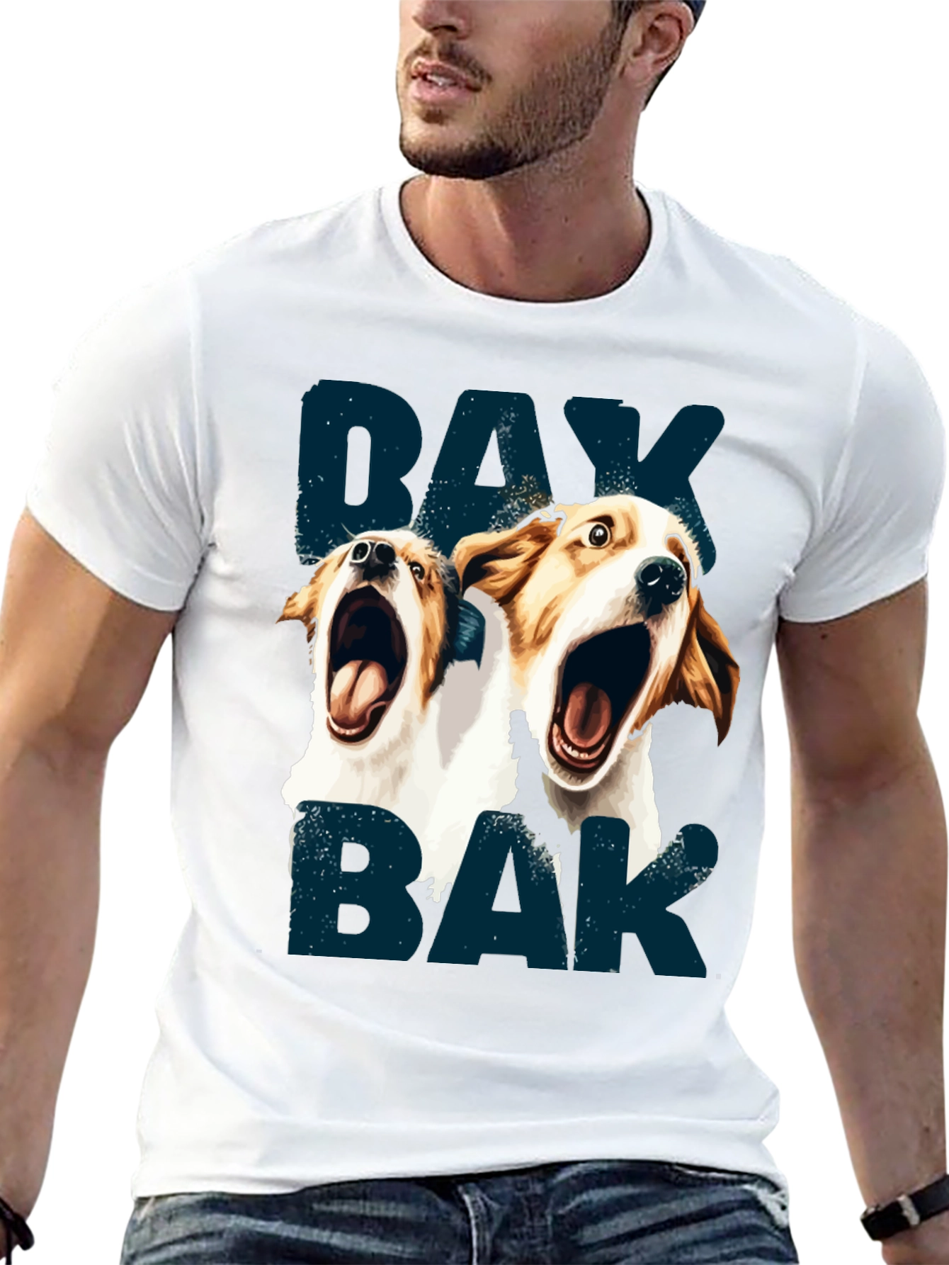 Barking Dog Graphic T-Shirt - Unisex