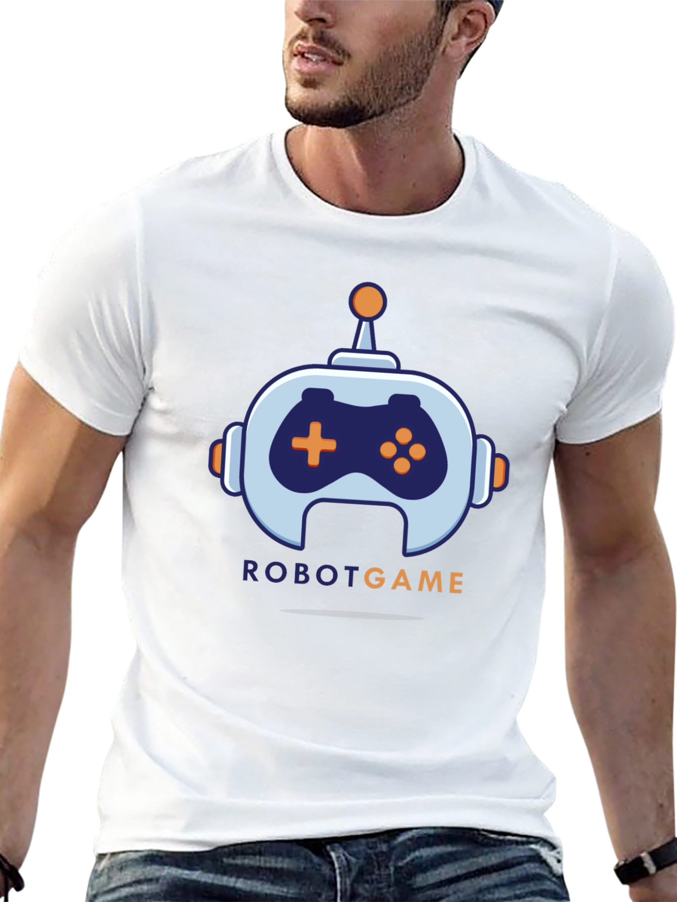 Robot Game Graphic Tee - Cool Geek Style