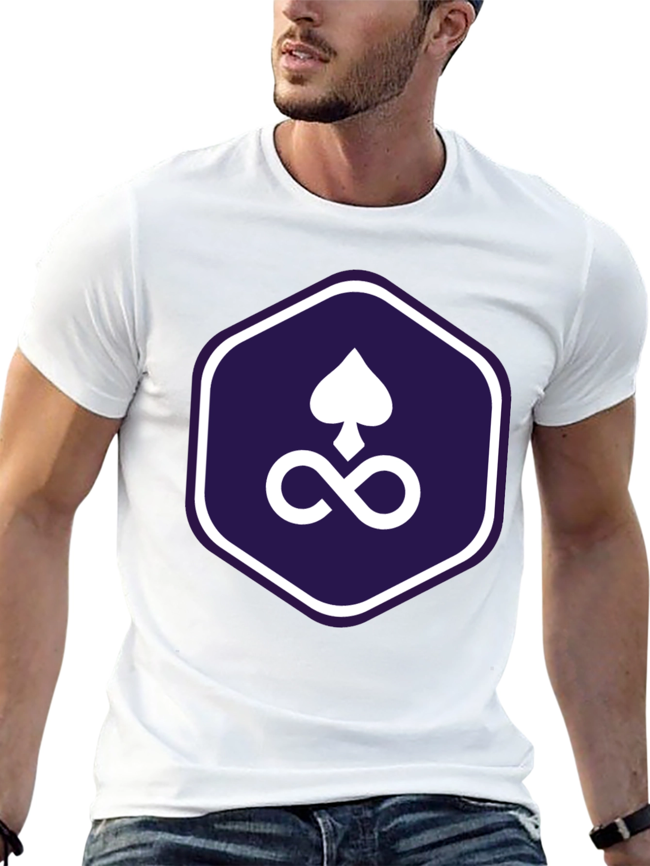 Spades Infinity Symbol Graphic Tee - Mens Black T-Shirt