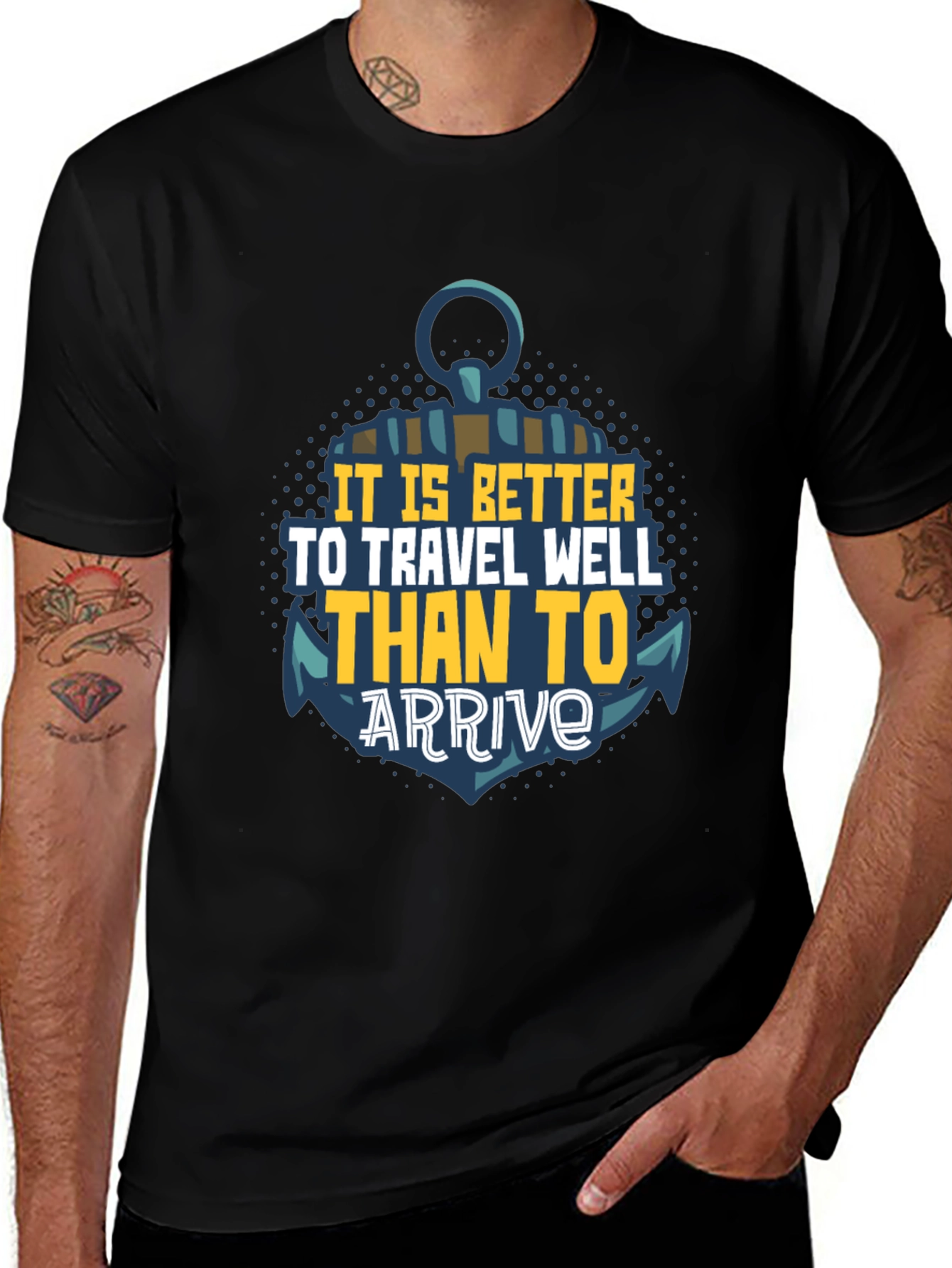 Travel Well Anchor Graphic T-Shirt