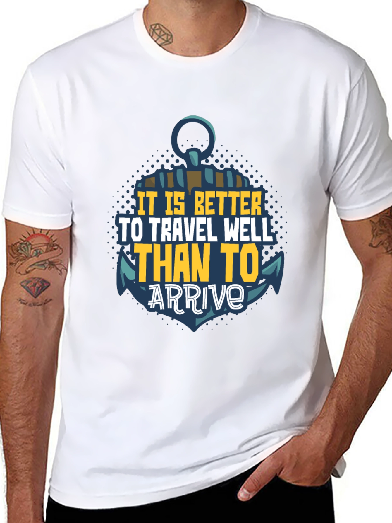 Travel Well Anchor Graphic T-Shirt