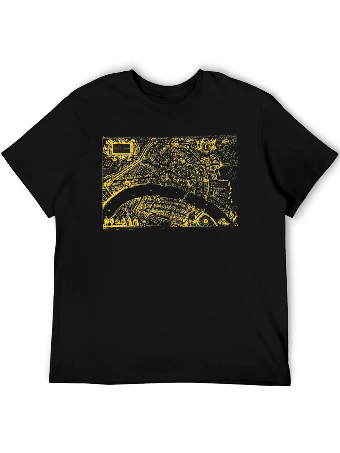 Retro City Map Graphic Tee - Black T-Shirt